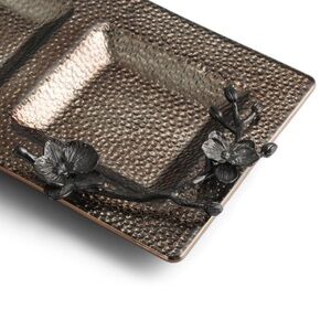 Michael Aram Black Orchid Glass Trio Platter